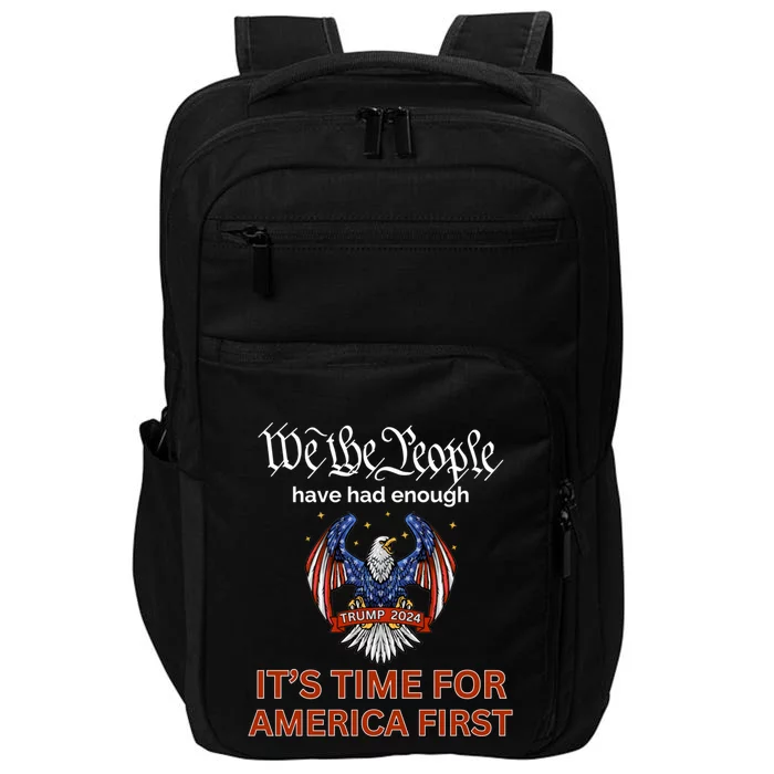 Pro Republican Vote Trump 2024 America First We The People Gift Impact Tech Backpack