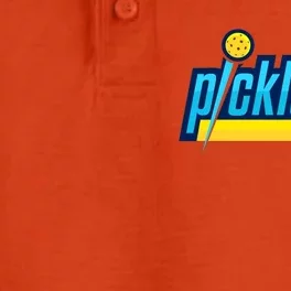 Pickleball Retro Volt Logo Dry Zone Grid Performance Polo