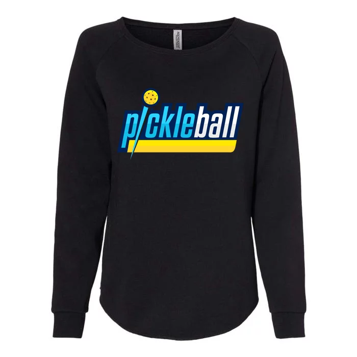 Pickleball Retro Volt Logo Womens California Wash Sweatshirt