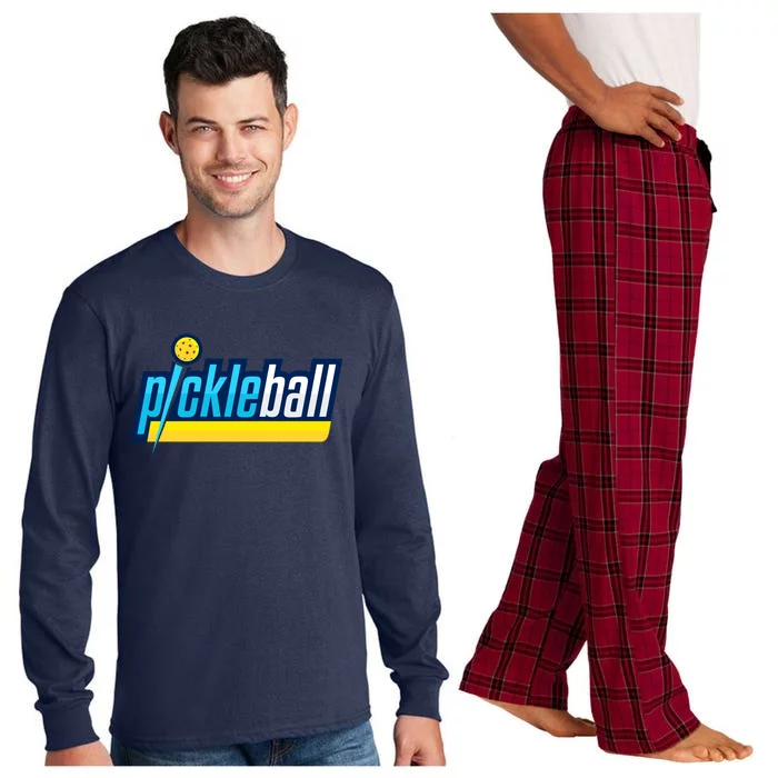 Pickleball Retro Volt Logo Long Sleeve Pajama Set