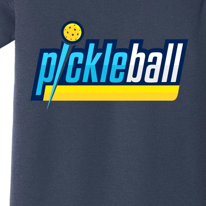 Pickleball Retro Volt Logo Baby Bodysuit