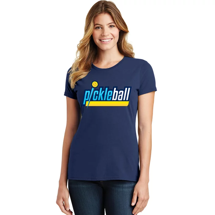 Pickleball Retro Volt Logo Women's T-Shirt