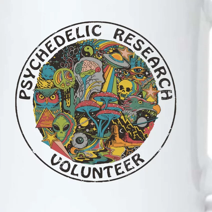 Psychedelic Research Volunteer Black Color Changing Mug