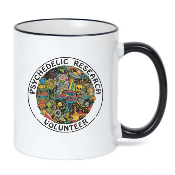 Psychedelic Research Volunteer Black Color Changing Mug