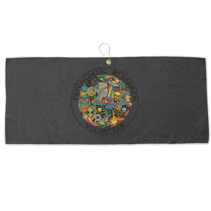 Psychedelic Research Volunteer Large Microfiber Waffle Golf Towel