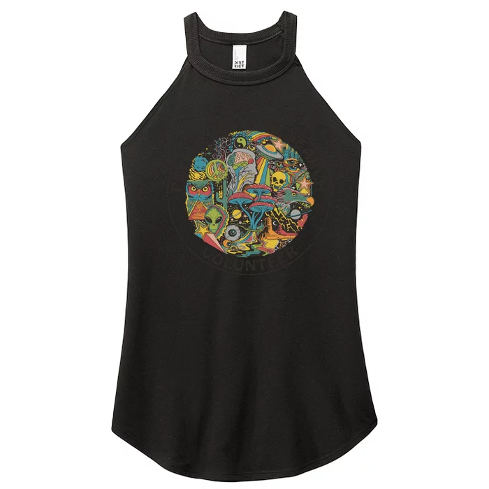 Psychedelic Research Volunteer Women’s Perfect Tri Rocker Tank