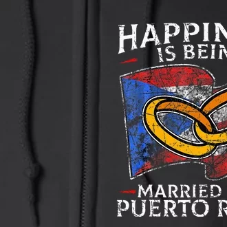 Puerto Rican Wedding Commonwealth of Puerto Rico PR Full Zip Hoodie