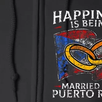 Puerto Rican Wedding Commonwealth Of Puerto Rico PR Full Zip Hoodie