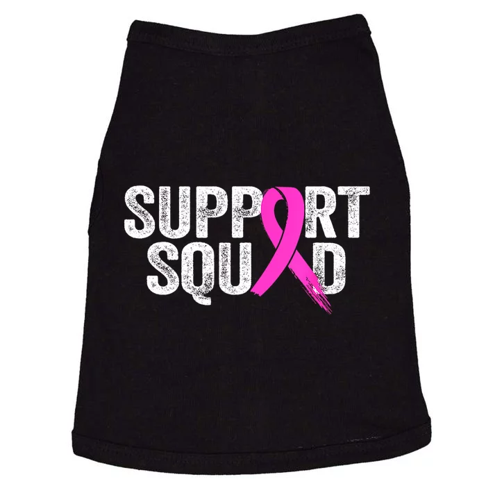 Pin.K Ribbon Women Support Squad Breast Cancer Awareness Month Gift Doggie Tank