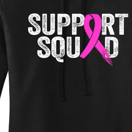 Pin.K Ribbon Women Support Squad Breast Cancer Awareness Month Gift Women's Pullover Hoodie