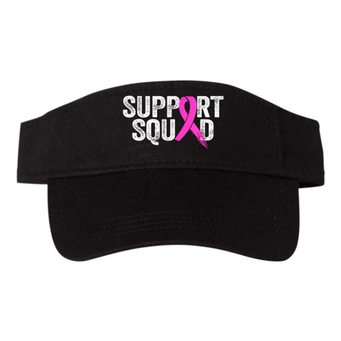 Pin.K Ribbon Women Support Squad Breast Cancer Awareness Month Gift Valucap Bio-Washed Visor