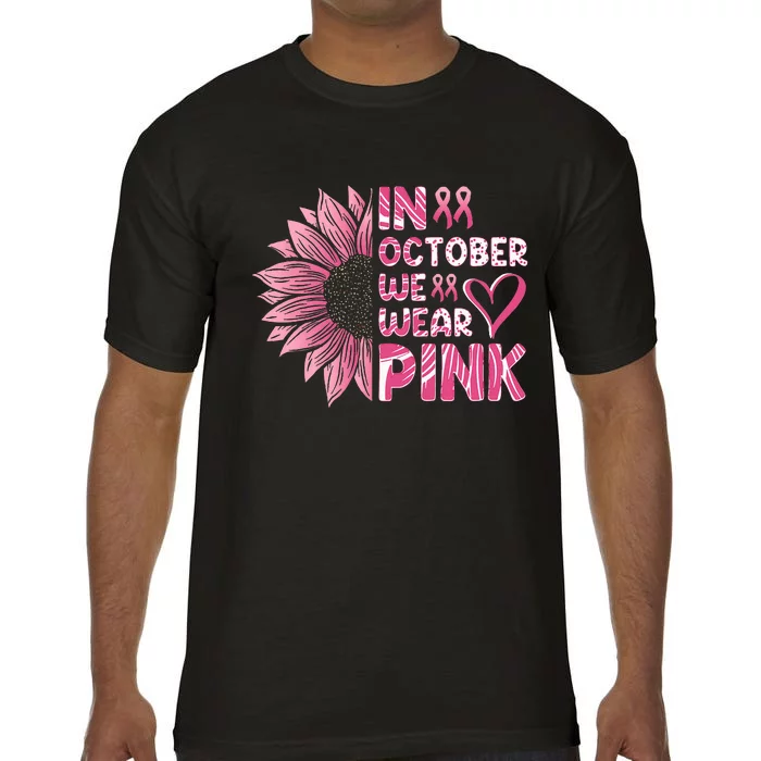 P.I.N.K Ribbon Witch Halloween Breast Cancer Comfort Colors T-Shirt