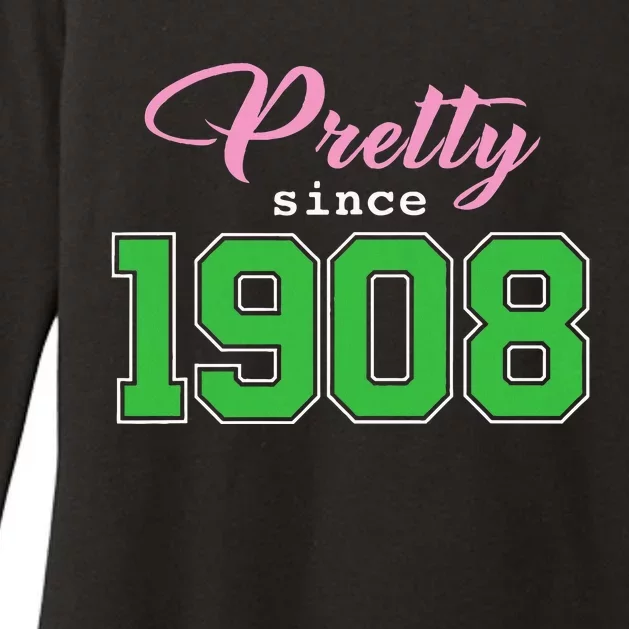 Pretty Since 1908 Sorority Womens CVC Long Sleeve Shirt