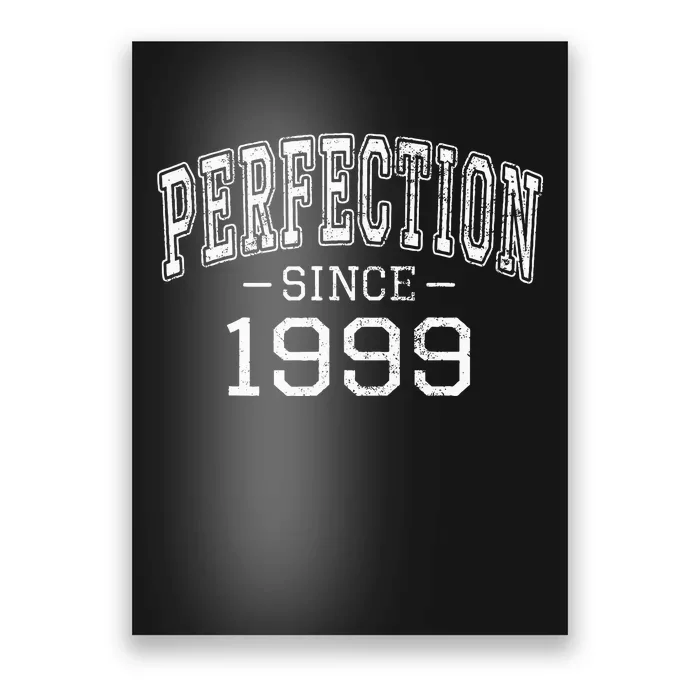 Perfection Since 1999 Vintage Style Born In 1999 Birthday Poster