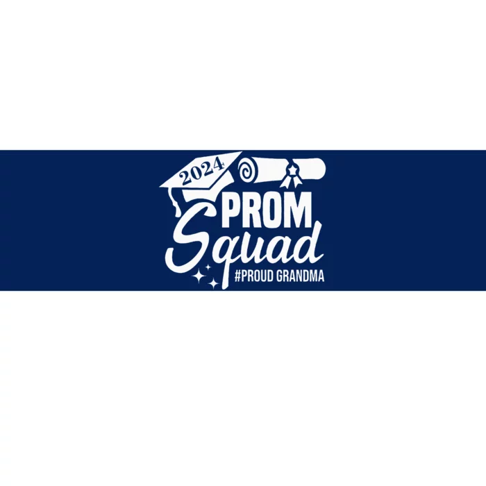 Prom Squad 2024 Proud Grandma Graduate Prom Class Of 2024 Bumper Sticker