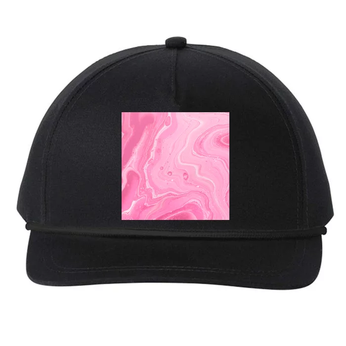 Pink Sublimation 2 Snapback Five-Panel Rope Hat