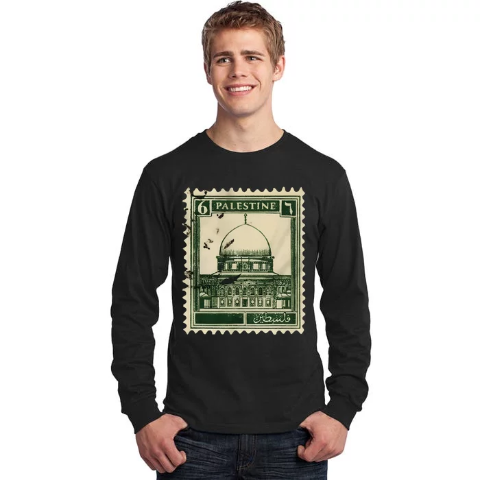 Palestine Stamp 2 Tall Long Sleeve T-Shirt