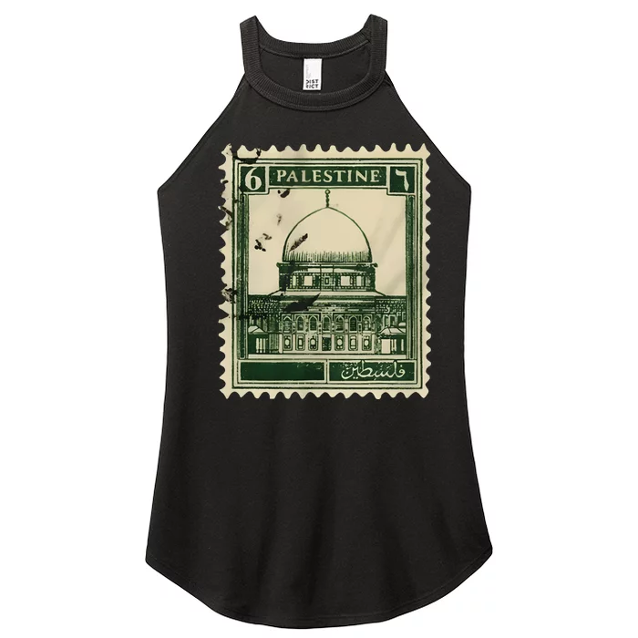 Palestine Stamp 2 Women’s Perfect Tri Rocker Tank