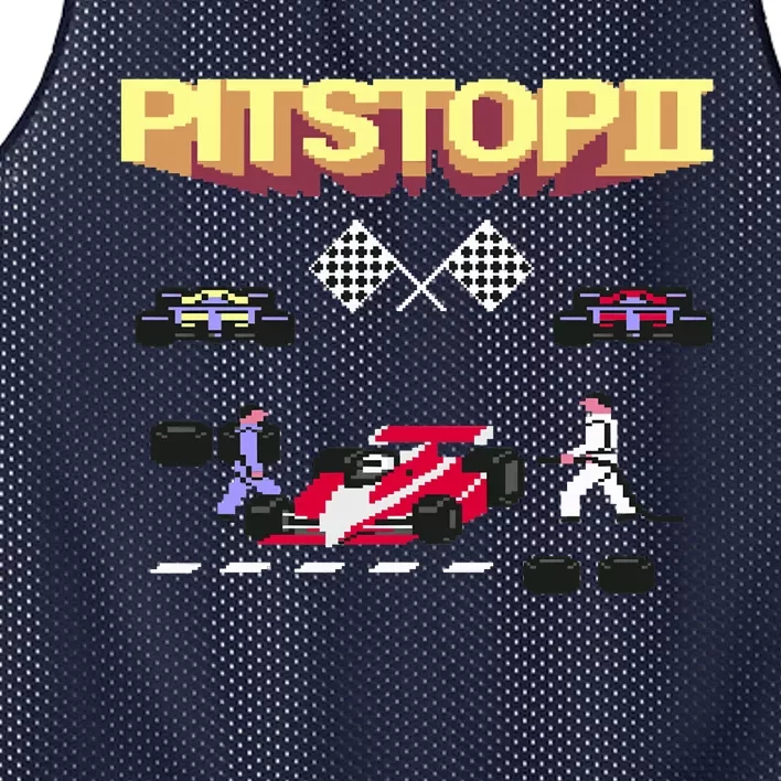 Pit Stop 2 Retro Theme Mesh Reversible Basketball Jersey Tank