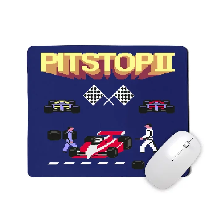 Pit Stop 2 Retro Theme Mousepad