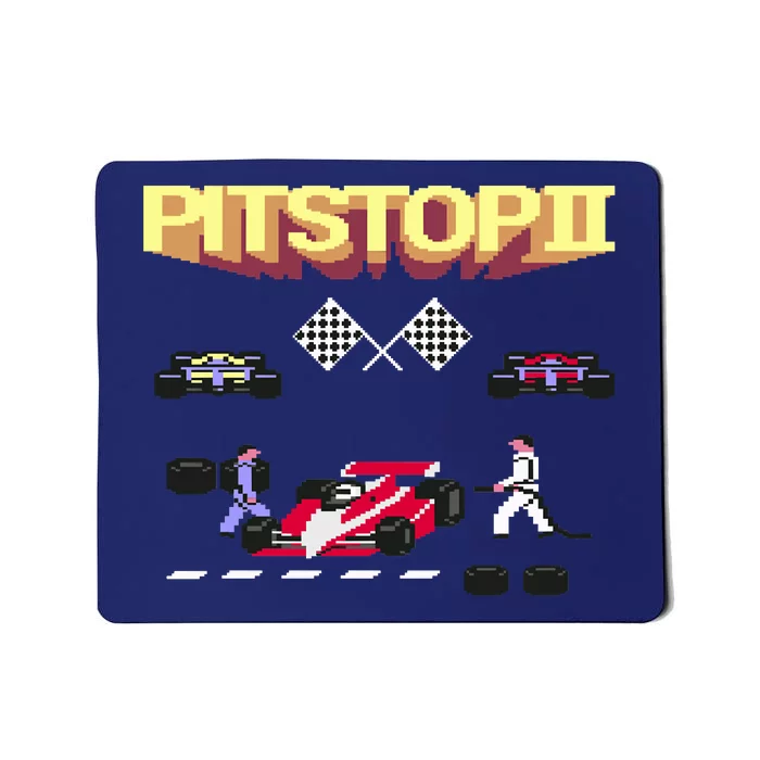 Pit Stop 2 Retro Theme Mousepad