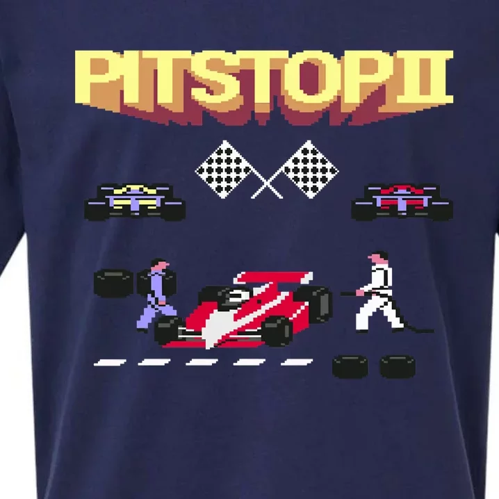 Pit Stop 2 Retro Theme Sueded Cloud Jersey T-Shirt