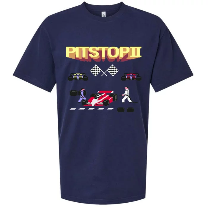 Pit Stop 2 Retro Theme Sueded Cloud Jersey T-Shirt