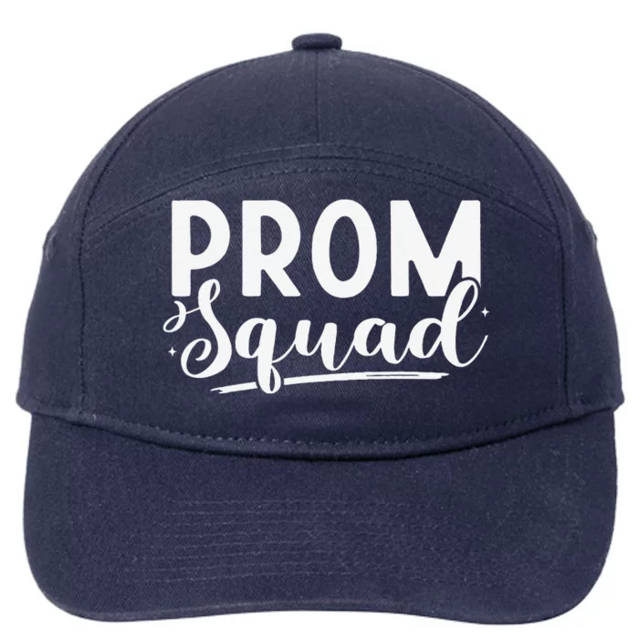 Prom Squad 2024 Funny Graduate Prom Class Of 2024 7-Panel Snapback Hat