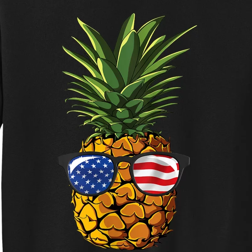 Pineapple Sunglasses 4th Of July Aloha Beaches Sweatshirt