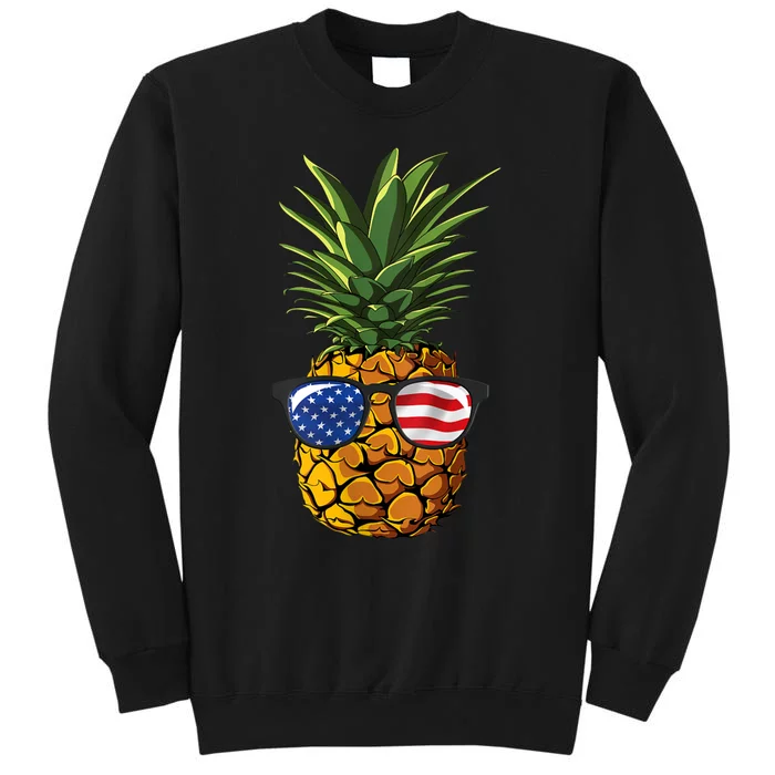 Pineapple Sunglasses 4th Of July Aloha Beaches Sweatshirt