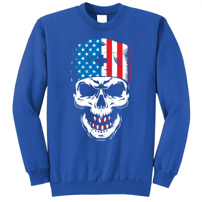 Police Skull 4th Of July Puppy Patriotic Dog Lover Police Gift Sweatshirt