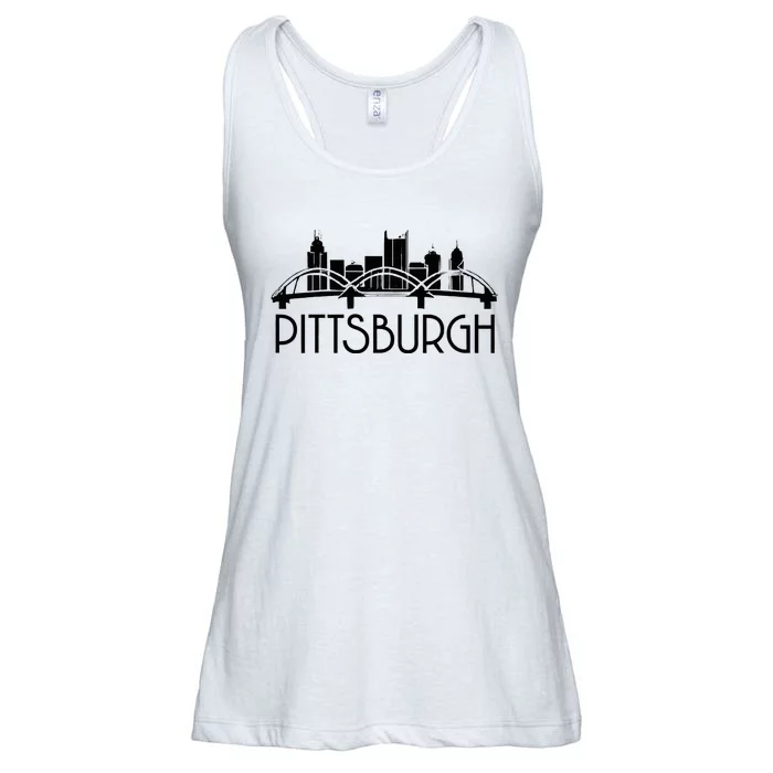 Pittsburgh Skyline 412 Steel City Ladies Essential Flowy Tank