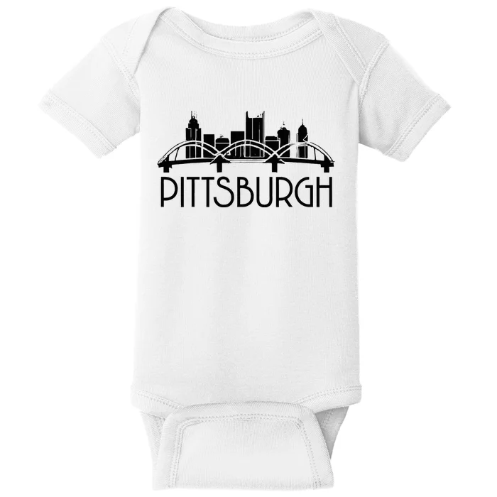 Pittsburgh Skyline 412 Steel City Baby Bodysuit