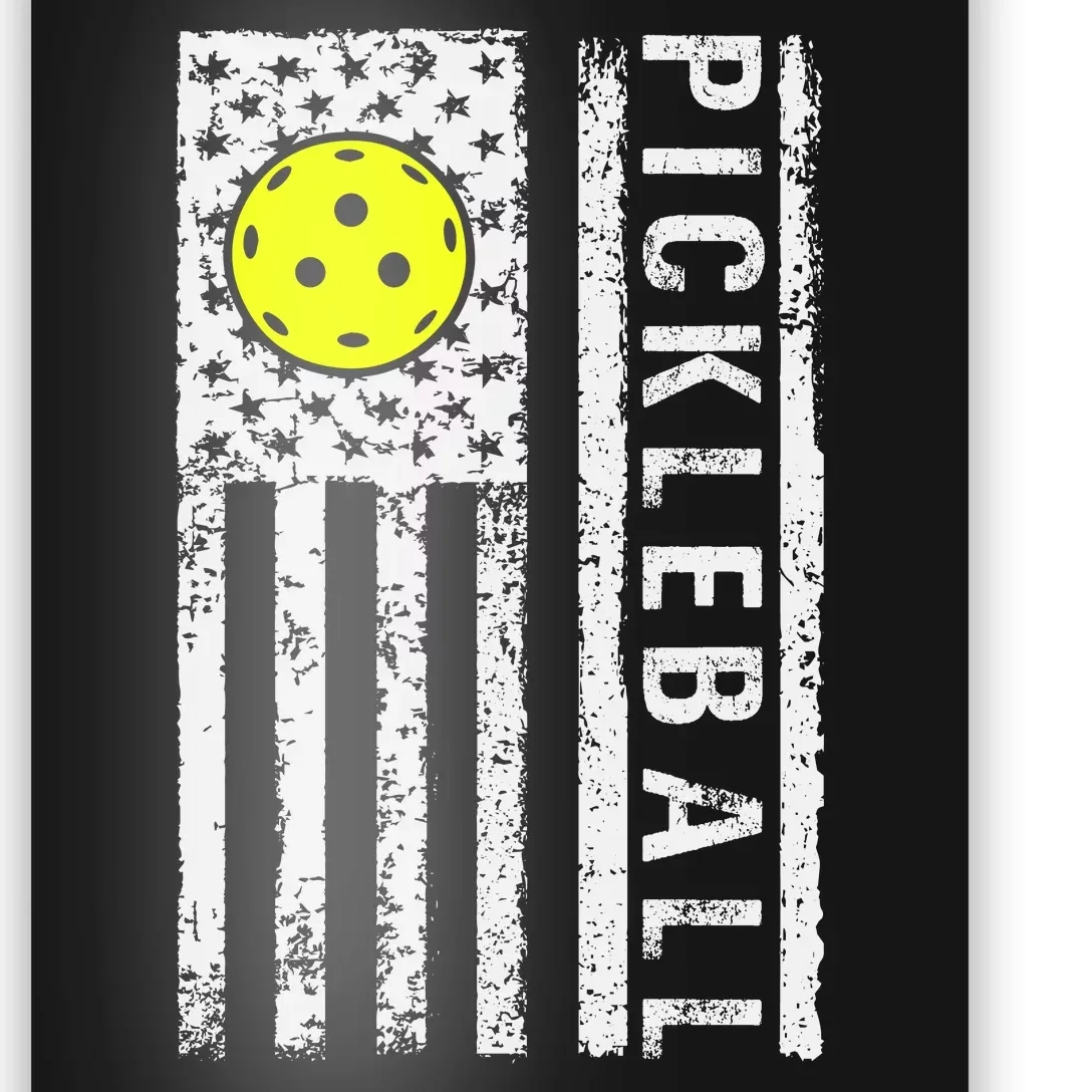 Pickleball Shirt American Flag Pickleball Player Gift Poster