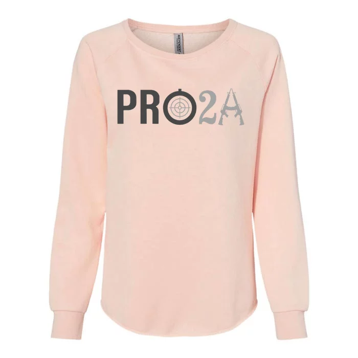 Pro Second Amendment Freedom Over Tyranny Pro2a Bear Arms Womens California Wash Sweatshirt