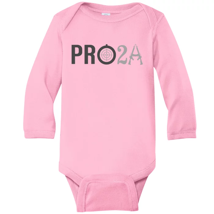 Pro Second Amendment Freedom Over Tyranny Pro2a Bear Arms Baby Long Sleeve Bodysuit