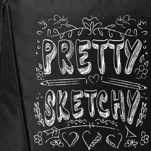 Pretty Sketchy Artists Pencils Art Lover City Backpack