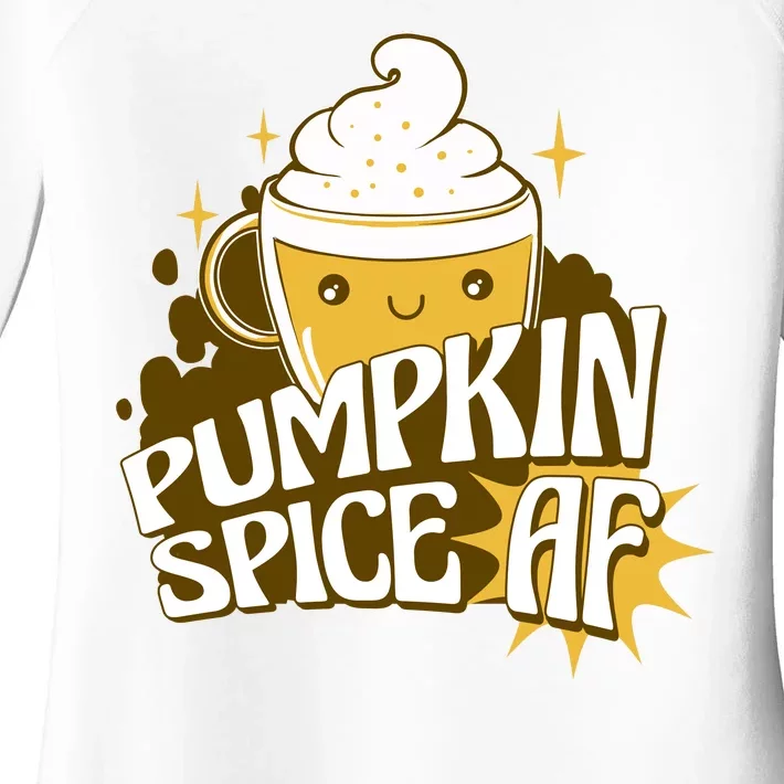 Pumpkin Spice AF Cute Gift Women's Perfect Tri Tunic Long Sleeve Shirt