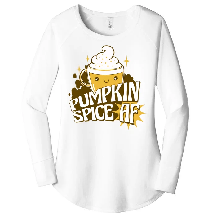 Pumpkin Spice AF Cute Gift Women's Perfect Tri Tunic Long Sleeve Shirt