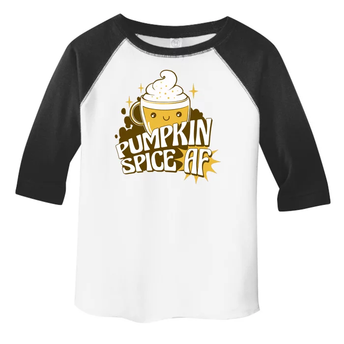 Pumpkin Spice AF Cute Gift Toddler Fine Jersey T-Shirt