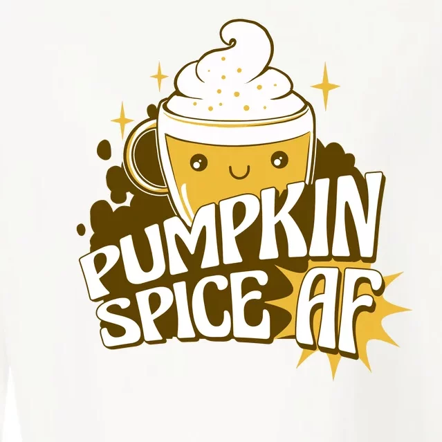 Pumpkin Spice AF Cute Gift Cropped Pullover Crew