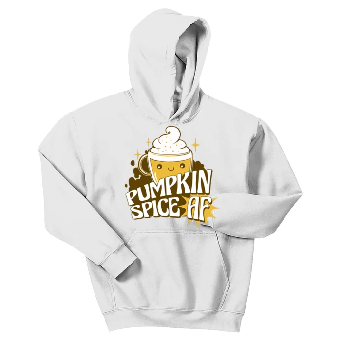 Pumpkin Spice AF Cute Gift Kids Hoodie