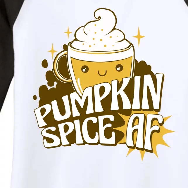 Pumpkin Spice AF Cute Gift Women's Tri-Blend 3/4-Sleeve Raglan Shirt