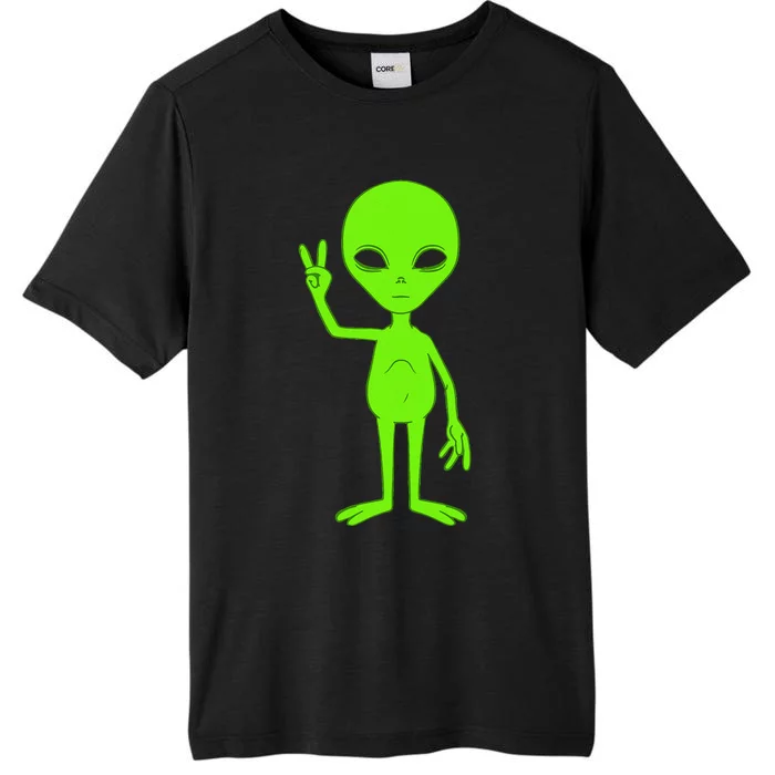 Peace Sign Alien Roswell ChromaSoft Performance T-Shirt