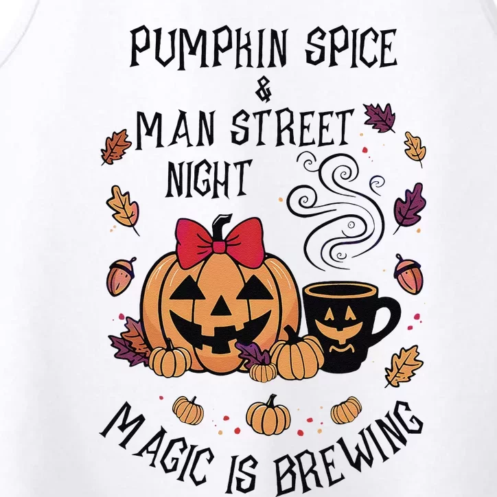 Pumpkin Spice And Main Street Nights Magic Is Brewing Performance Tank