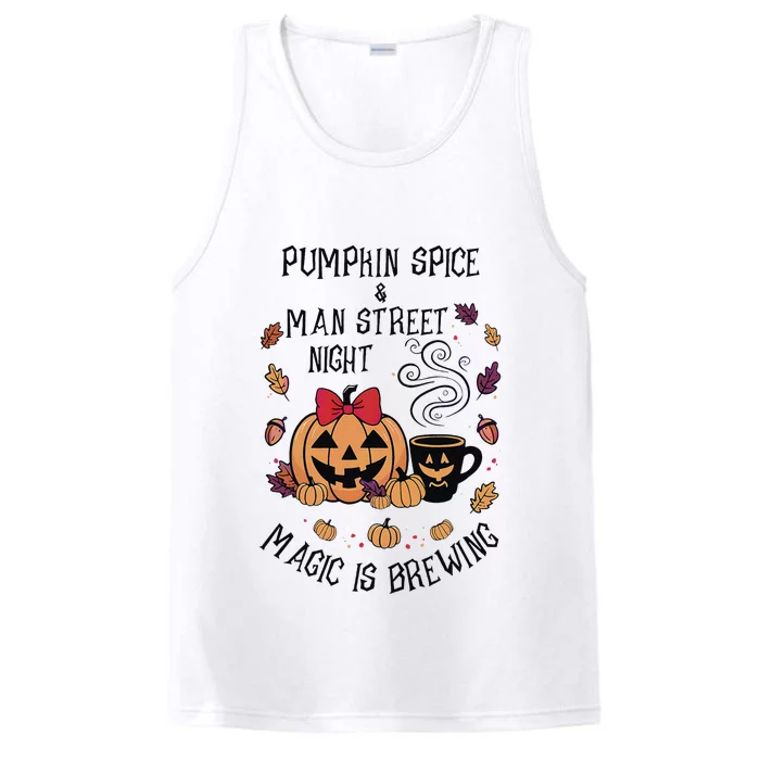 Pumpkin Spice And Main Street Nights Magic Is Brewing Performance Tank