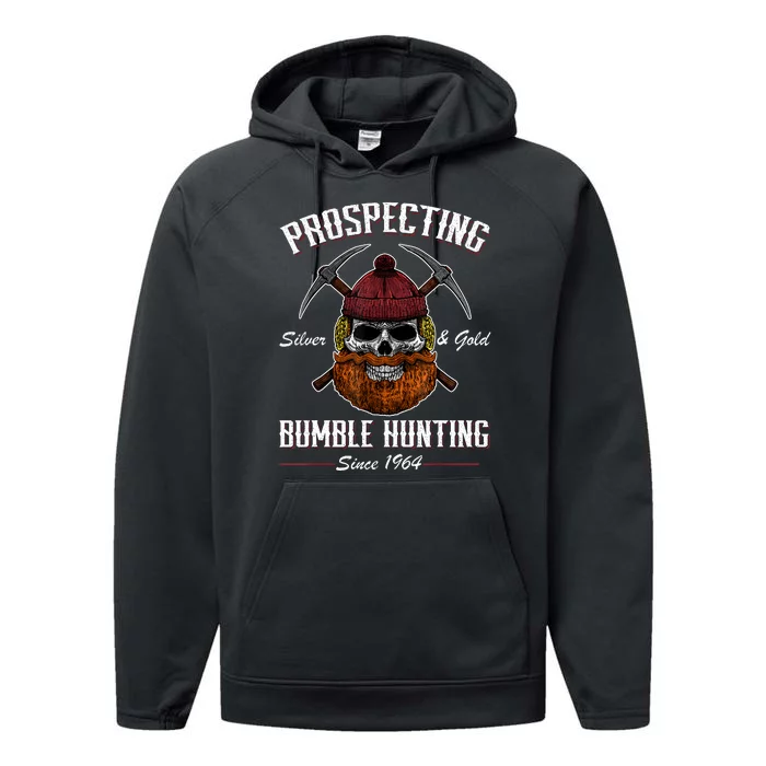 Prospecting Silver And Gold Bumble Performance Fleece Hoodie