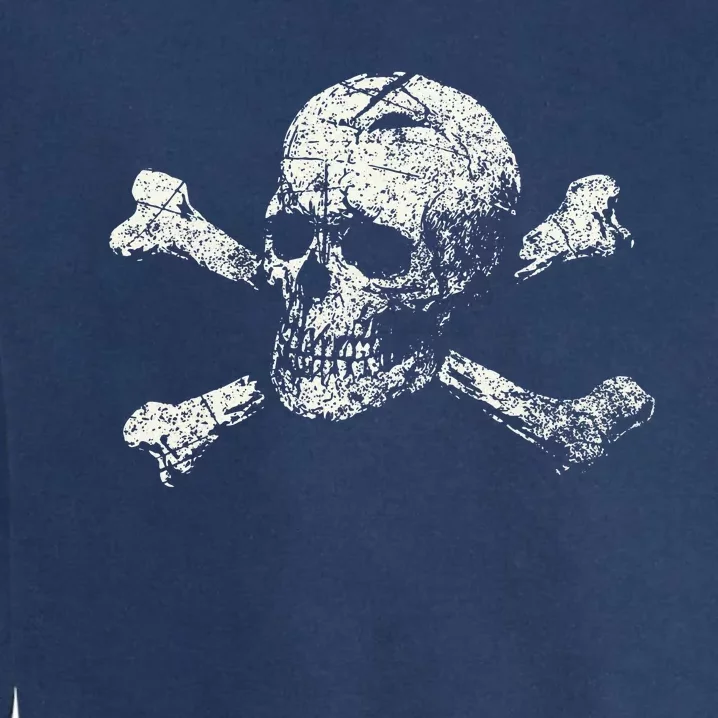 Pirate Skull And Crossbones Flag Garment-Dyed Sweatshirt