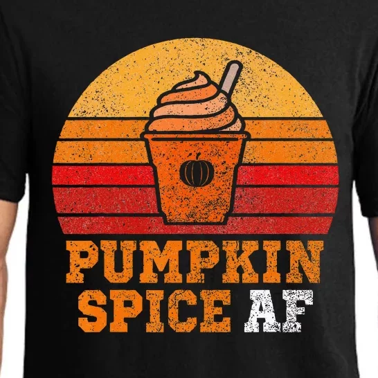 Pumpkin Spice Af Funny Men Husband Apparel Halloween Gift Pajama Set