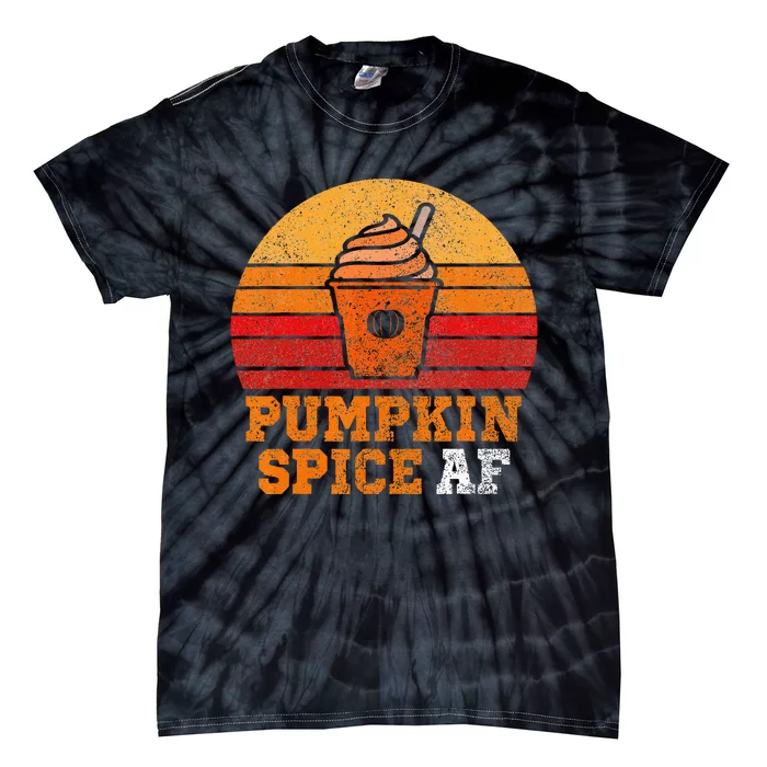 Pumpkin Spice Af Funny Men Husband Apparel Halloween Gift Tie-Dye T-Shirt